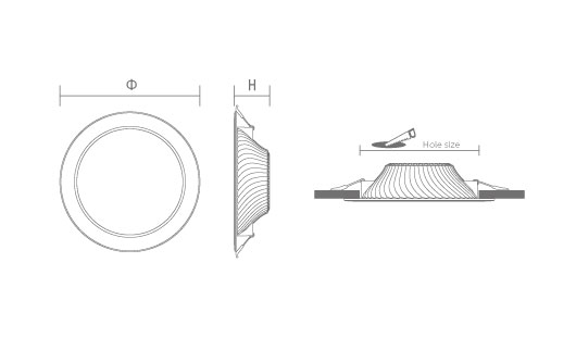 Ballet LED downlight