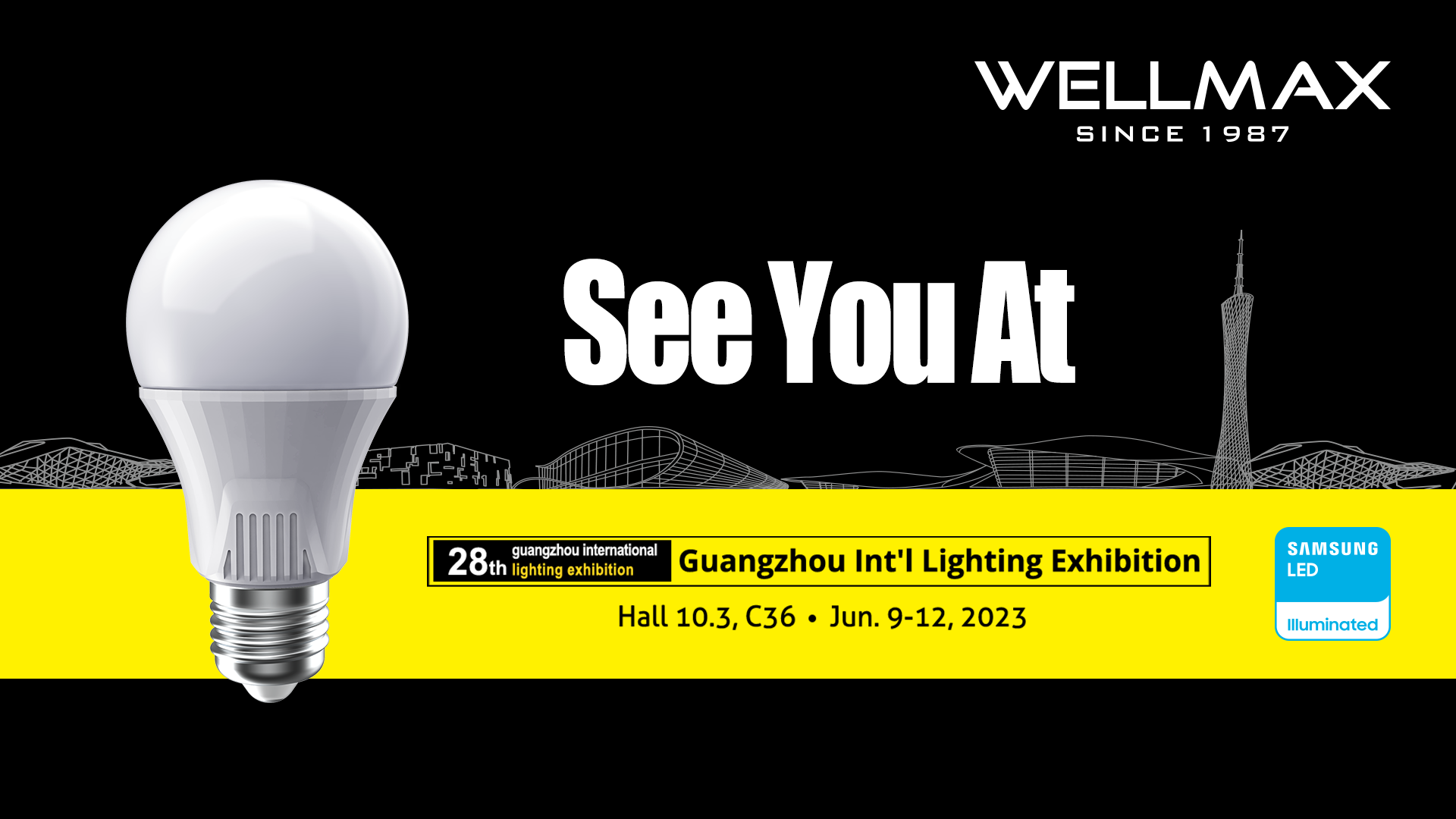 You’ve invited to join us at the Guangzhou Int’l Lighting Exhibition 2023!👋