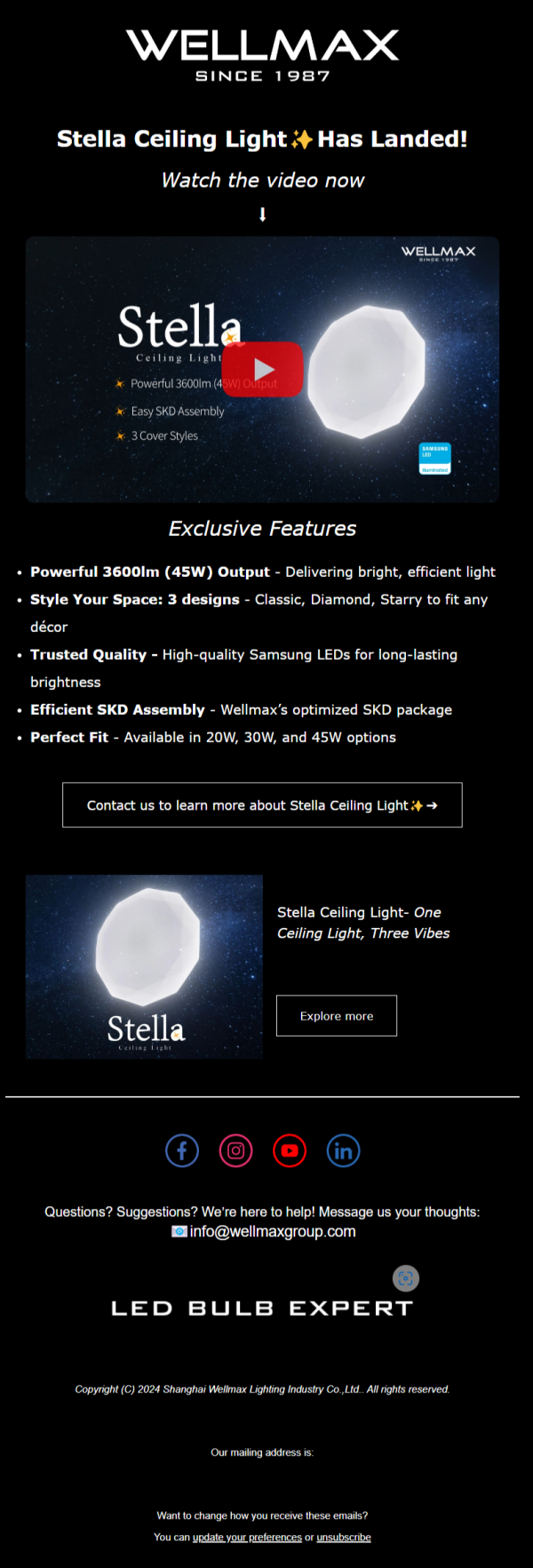 📹Watch the Video Now for Stella Ceiling Light's Exclusive Features