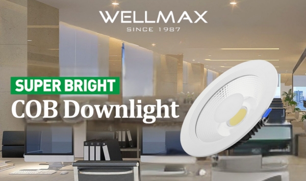 💪 Die-Cast Aluminum COB Downlight: Super Bright!