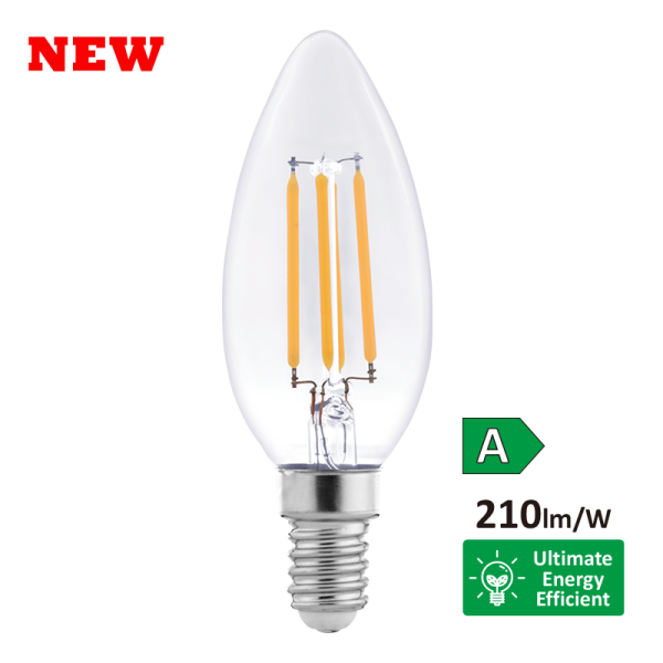 A Class LED Filament Bulb C35/G45/P45