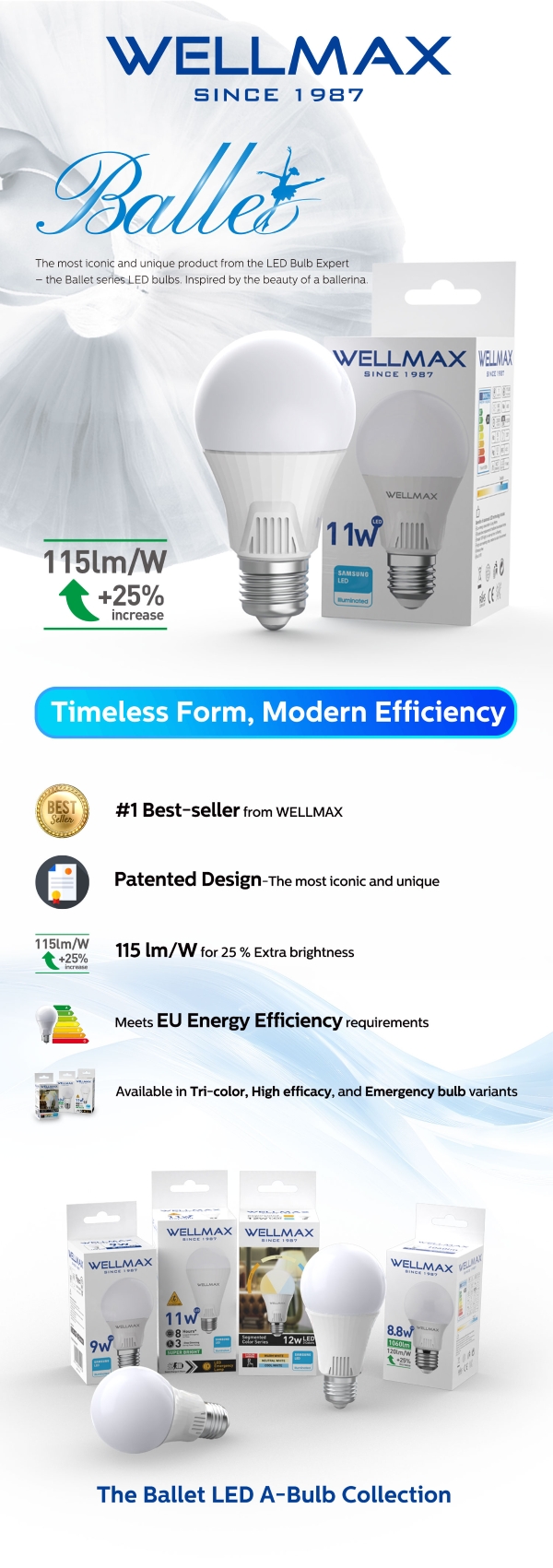Ballet LED A-Bulb Collection