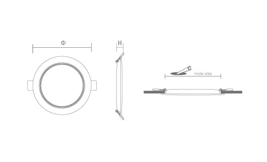 DISC Ultra-thin Downlight Series