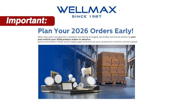 ❗Important: Plan Your 2026 Orders Early!