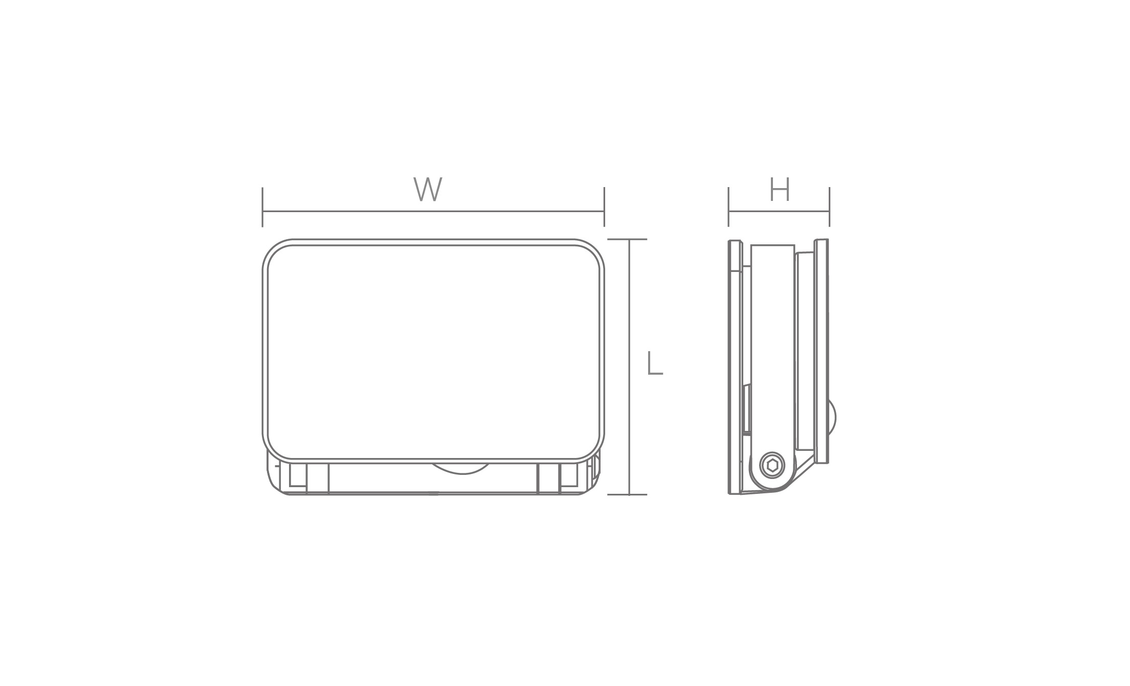 Compact Solar Flood light Description